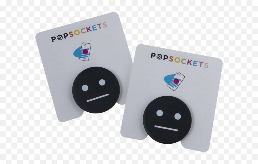 2 - Pack Black Or White Meh Face Popsockets Dot Emoji,Meh Face Emoji