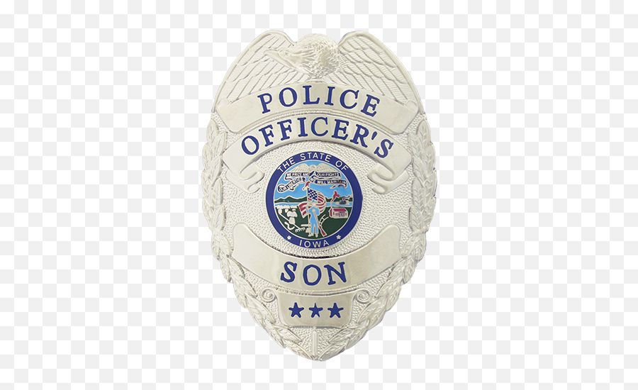 Police Officers Son Badge - Solid Emoji,Cop Badge Emoticon