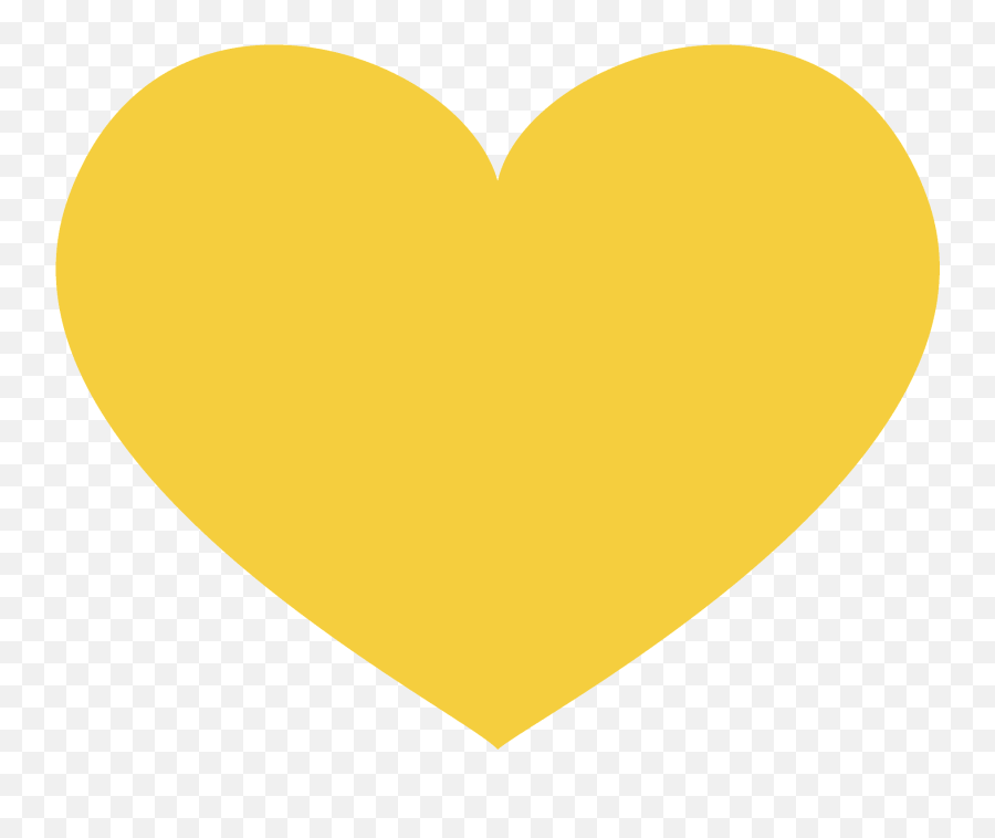 Yellow Heart Emoji Icon Vector Symbol 882708 - Png Images Trái Tim Màu Vàng,Emoji Vector Free