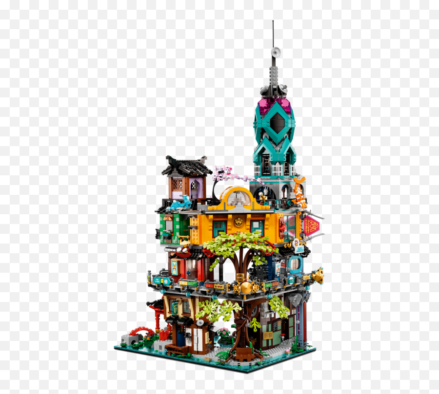 Official Photos And Details Of Lego 71741 Ninjago City - Ninjago City And Gardens Lego Emoji,Lego Sets Your Emotions Area Giving Hand With You