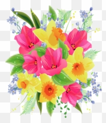 Free Floral Bouquet Cliparts Download Free Floral Bouquet - Bunch Of Flowers Clipart Png Emoji,Bouquet Of Flowers Emoticon