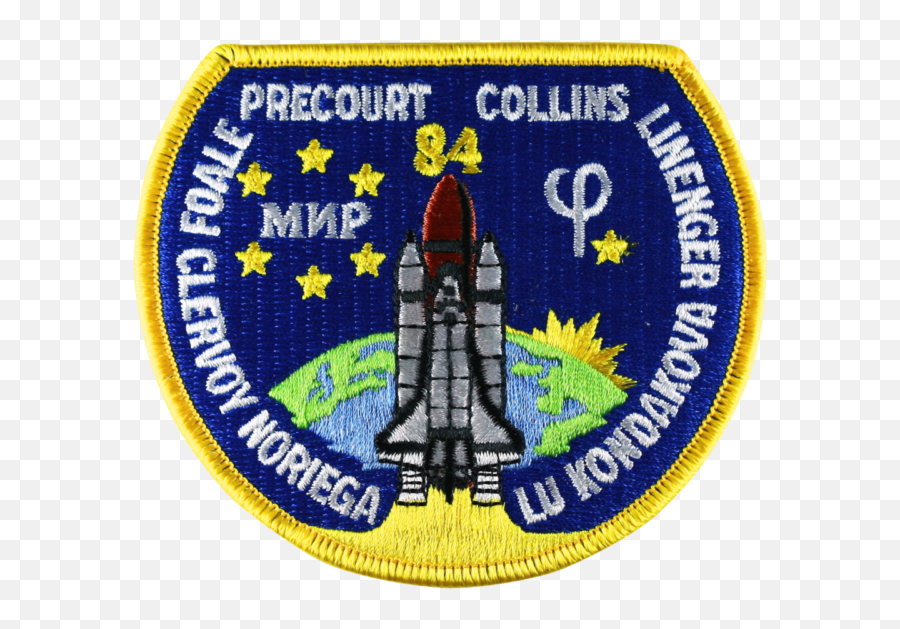 Nasa Atlantis Shuttle Mission Sts106 Astronauts Space Patch - Sts 84 Patch Emoji,Emoji Embroidered Patch