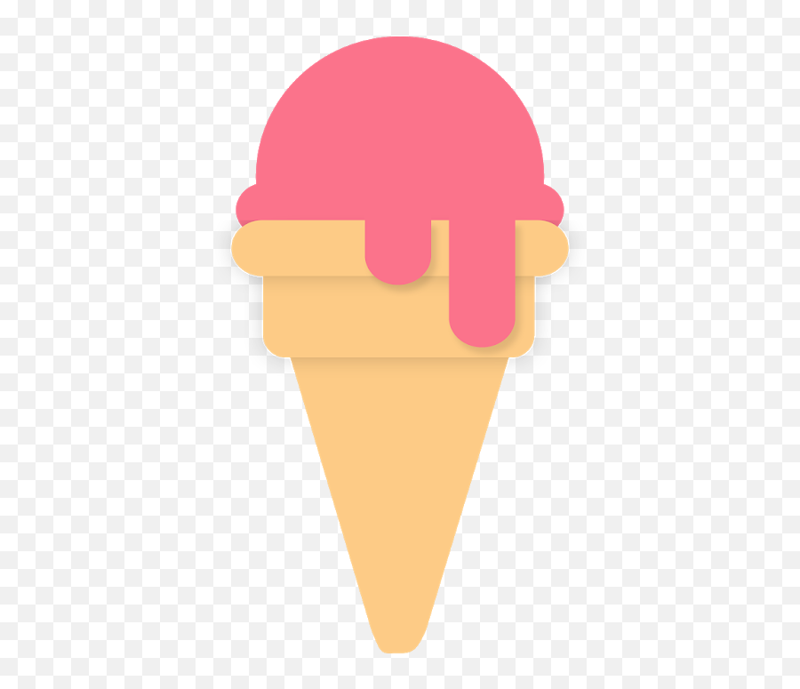 Ice Cream Clipart Design - Cone Emoji,Melting Popsicle Emoji.