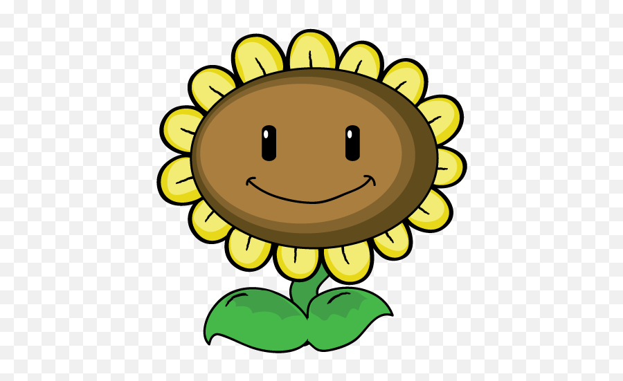 Sunflower Clipart Plant Vs Zombie - Plants Vs Zombie Sunflower Plants Vs Zombie Cliparts Emoji,Emoticon Of A Zombie