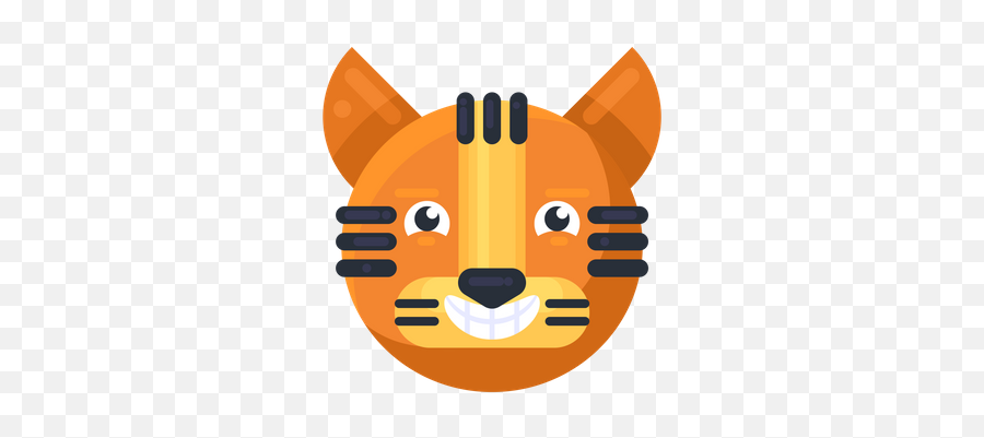 Happy Tigernull Emoji Illustration - Facial Expression,Angry Emotion Tiger Dolls