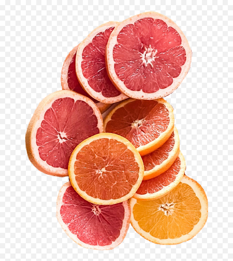 Fruit Breakfast Sticker - Blood Orange Emoji,Grapefruit Emoji