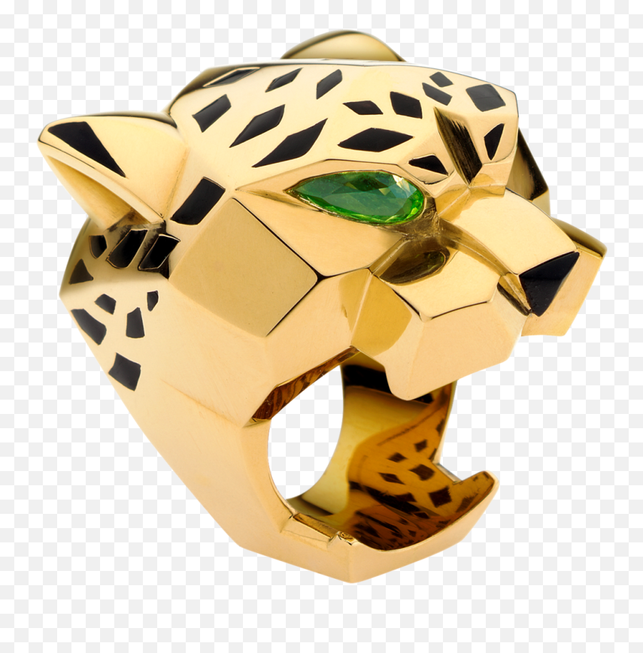 Null - Gold Cartier Tiger Ring Emoji,Panther Animal Emotion