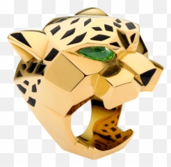 Null - Gold Cartier Tiger Ring Emoji,Panther Animal Emotion