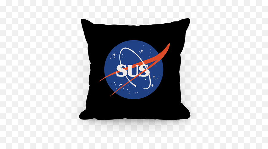 Sus Nasa Logo Parody Pillows Lookhuman - Kennedy Space Center Emoji,Emoticon Elefante Render