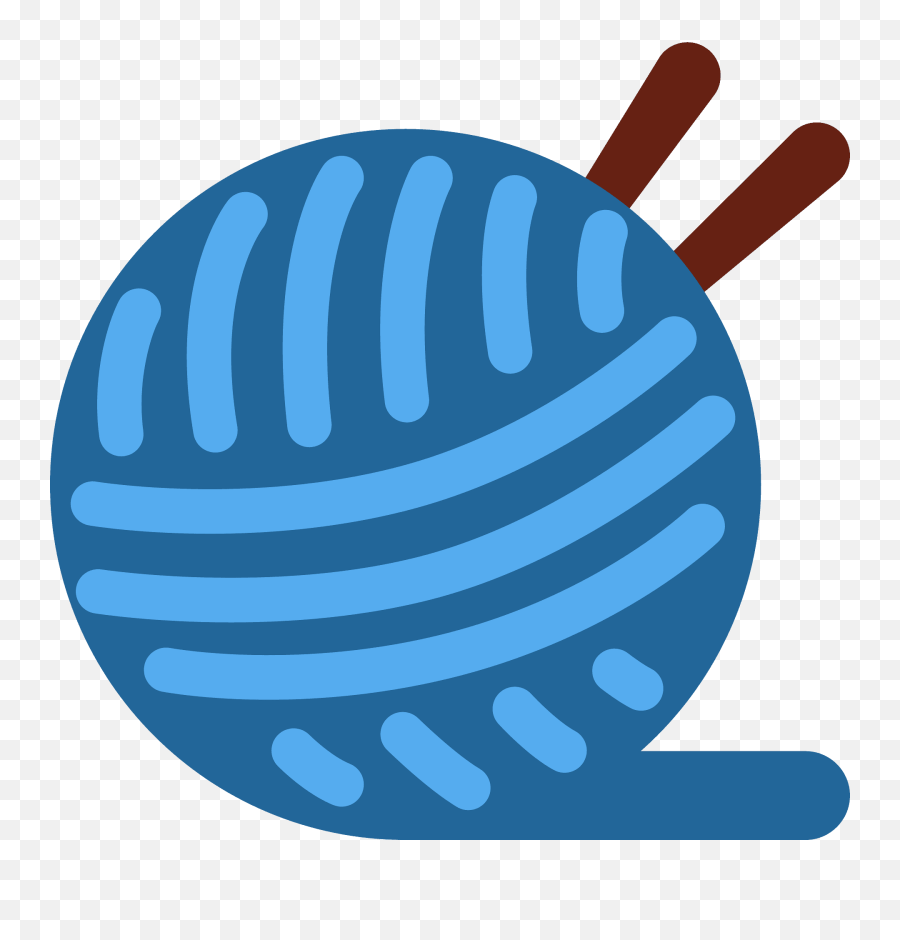 Yarn Emoji - Yarn Emoji,Blue Circle Emoji