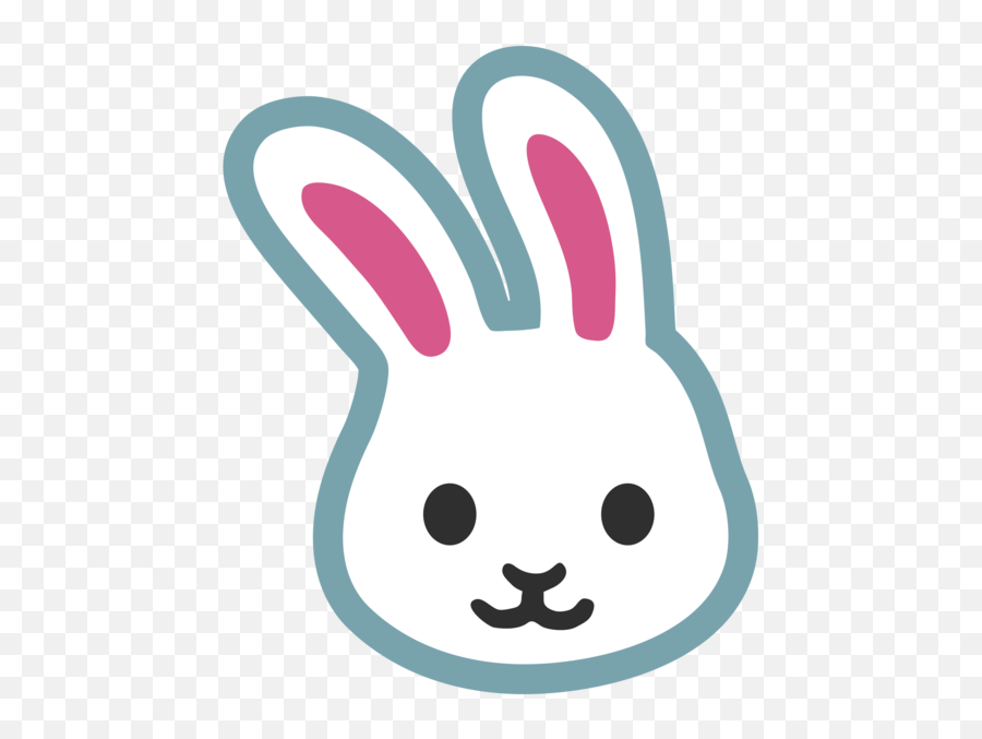 Emoticon Rabbit Emoji Nose For Easter - Android Bunny Emoji Transparent,Bunny Emoji