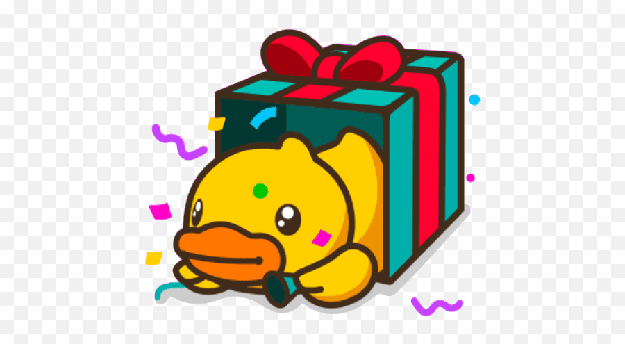 Sticker Maker - B Duck Emoji,B In Box Emoji