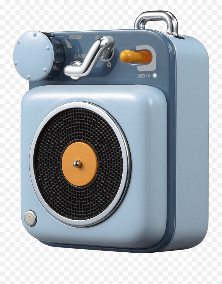 Muzen Button Mini Portable Wireless Bluetooth Speaker - Berry Blue Emoji,Big Speaker Emoji