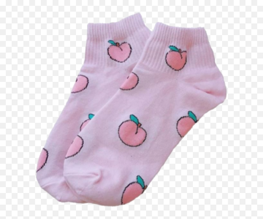 Socks Peach Peaches Sticker - Unisex Emoji,Peach Emoji Socks