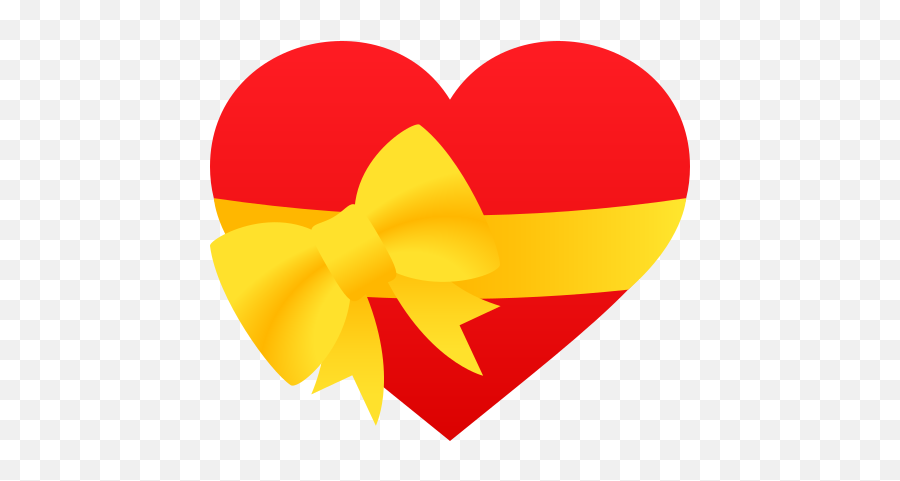 Emoji Heart With Ribbon Gift Wprock - Emoji Coeur Cadeau,Sparkling Heart Emoji