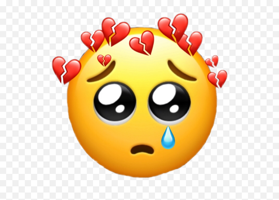 Triste Tristeza Sticker - Sad Broken Heart Emoji,Emoticon Triste