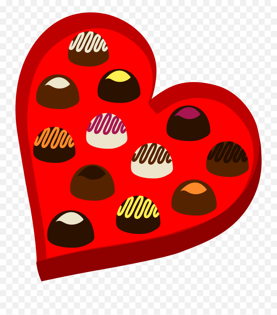 February Clipart Candy February Candy Transparent Free For - Heart Shaped Chocolate Box Clipart Emoji,Emoji Candies