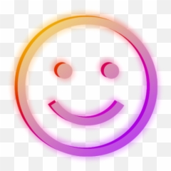 Emoji Neon Sticker - Happy,Glow Emoji