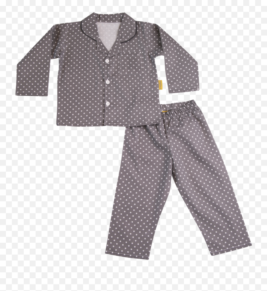 Grey Starry Night Organic Cotton - Long Sleeve Emoji,Boys Emoji Pyjamas