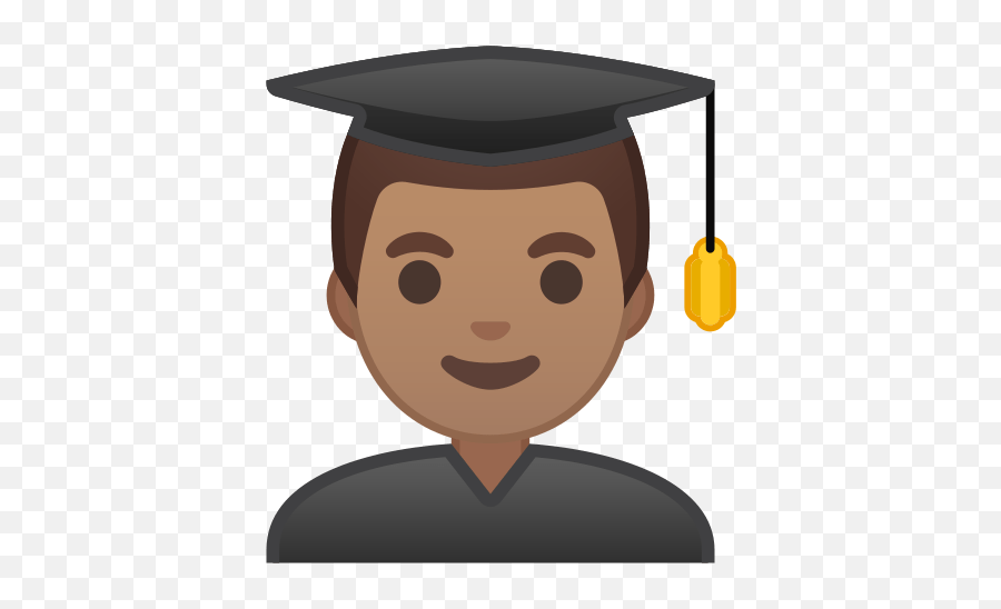 Man Student Emoji With Medium Skin Tone - America Family Restaurant,Graduation Emoji Facebook