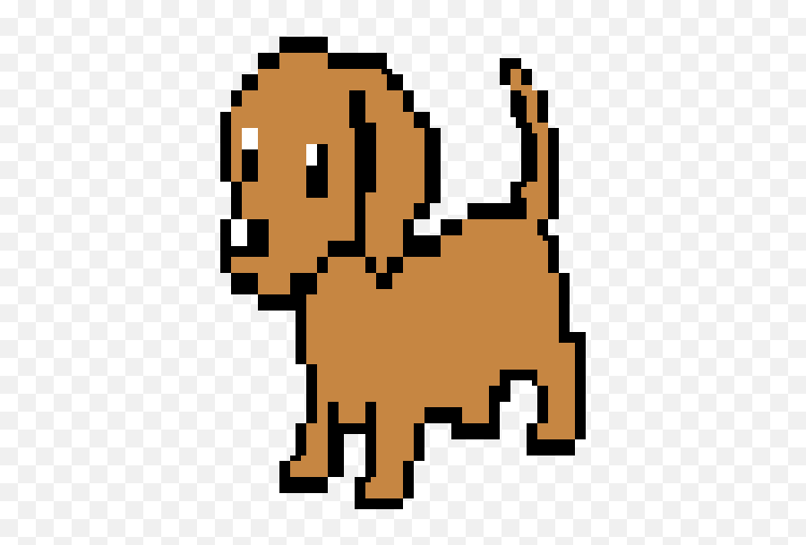 Golden Retriver Puppy - Minecraft Pixel Art Pickle Rick Cafe Emoji,Pickle Rick Emoji