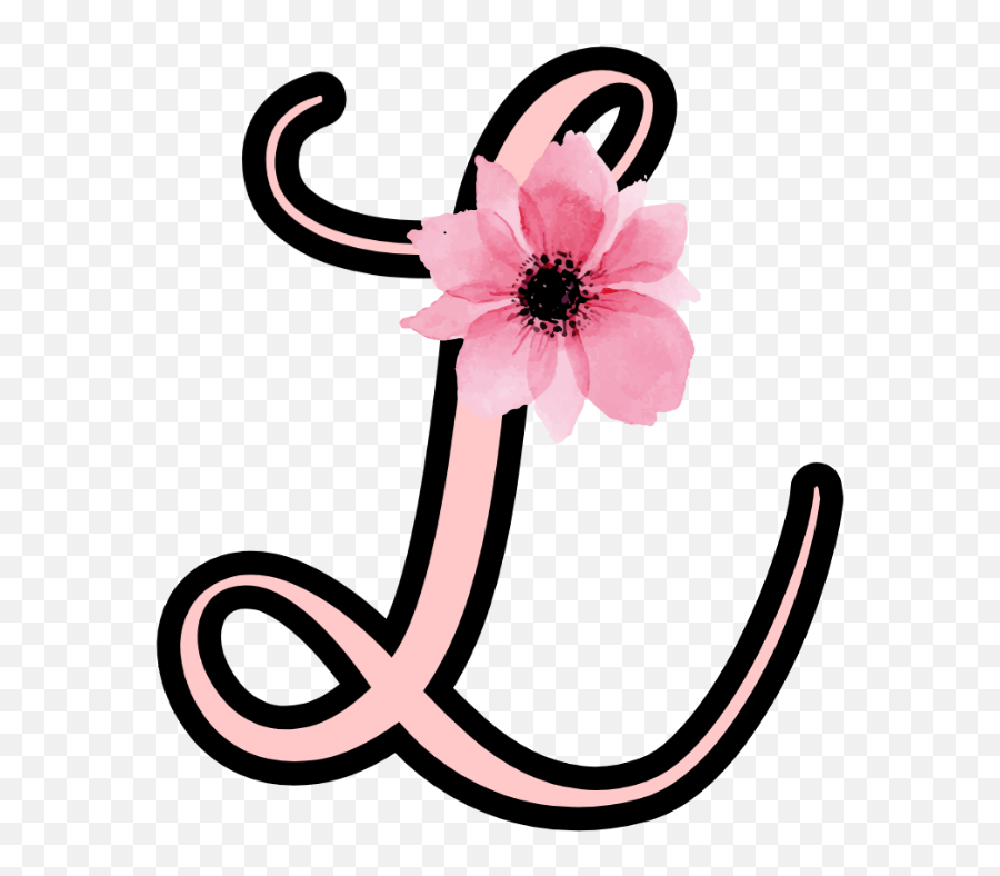 Letter L Alphabet Sticker - Girly Emoji,Letter L Emoji