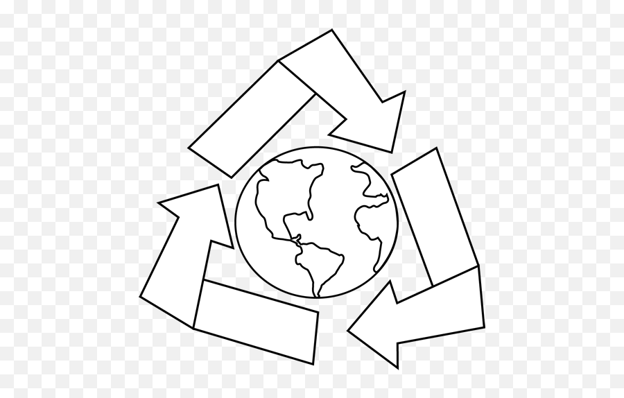 Free Black And White Earth Download - Black And White Recycle Clip Art Emoji,Earth Day Emoji