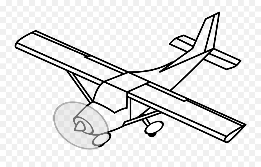 Biplane Clipart Sketch Biplane Sketch Transparent Free For - Glider Plane Glider Clipart Black And White Emoji,Aviation Themed Emojis Lineart