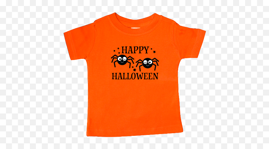 Black Spiders Holiday Baby T - Short Sleeve Emoji,Candy Corn Halloween Emoticon