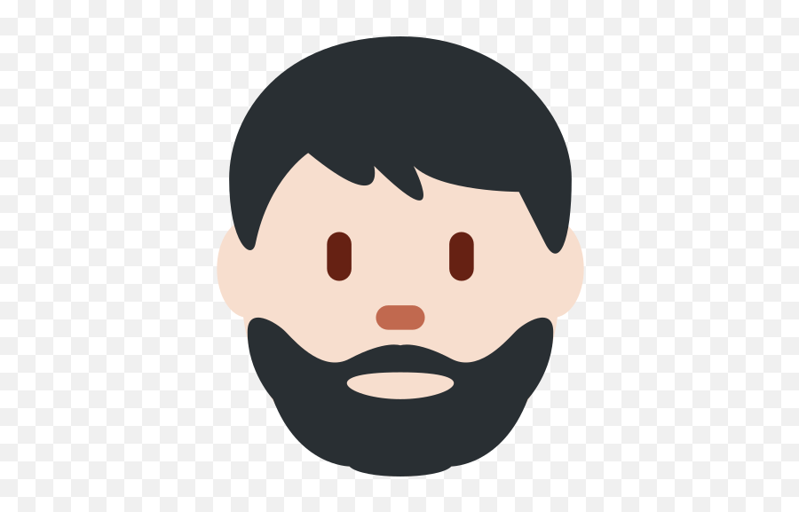 Light Skin Tone Beard Meaning - Beard Man Face Emoji,Mustache Emoji