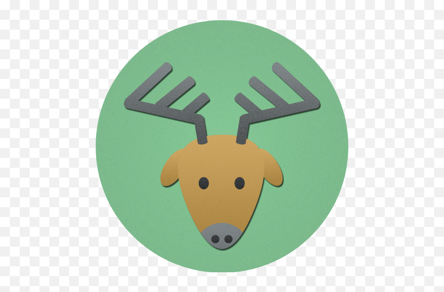 Reindeer Christmas Rudolf Deer Icon - Animal Figure Emoji,Xmas Reindeer Emoticon
