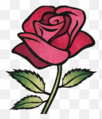 Rose Redrose Colored Freetoedit Sticker By Amber Barron - Simple Rose Emoji,Amber Rose's Emojis