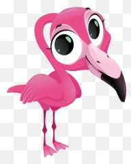 Flamingo Cartoon Clipart - Cartoon Clipart Flamingo Emoji,Flamingo Emoji