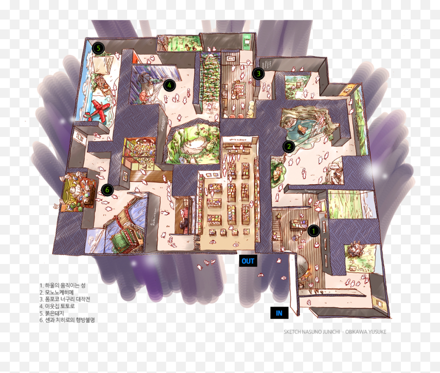 Studio Ghibli Film Characters Recreated - Ghibli Museum Floor Plan Emoji,My Neighbor Totoro Scenery Emotions