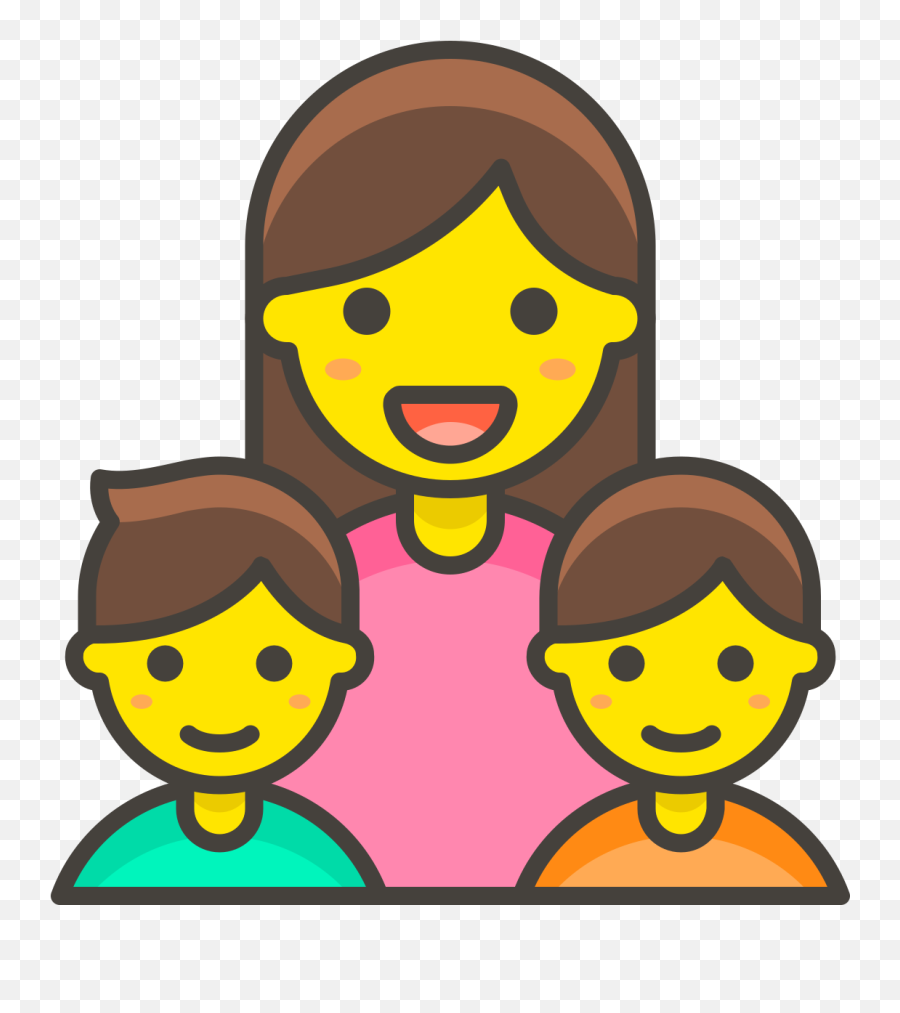 Family Woman Boy Boy Free Icon Of 780 Free Vector Emoji - Familia Mujer Niño Y Niño Emoji,Emoji Vector Free