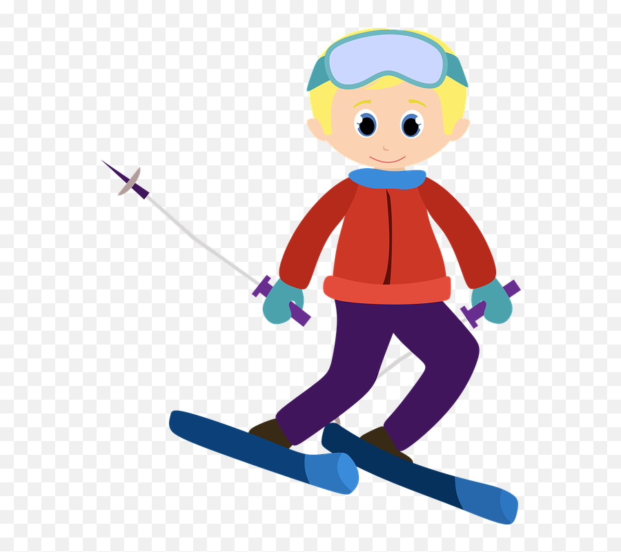 Vacation Items - Skiing Clip Art Png Emoji,Facebook Emoticon Skis