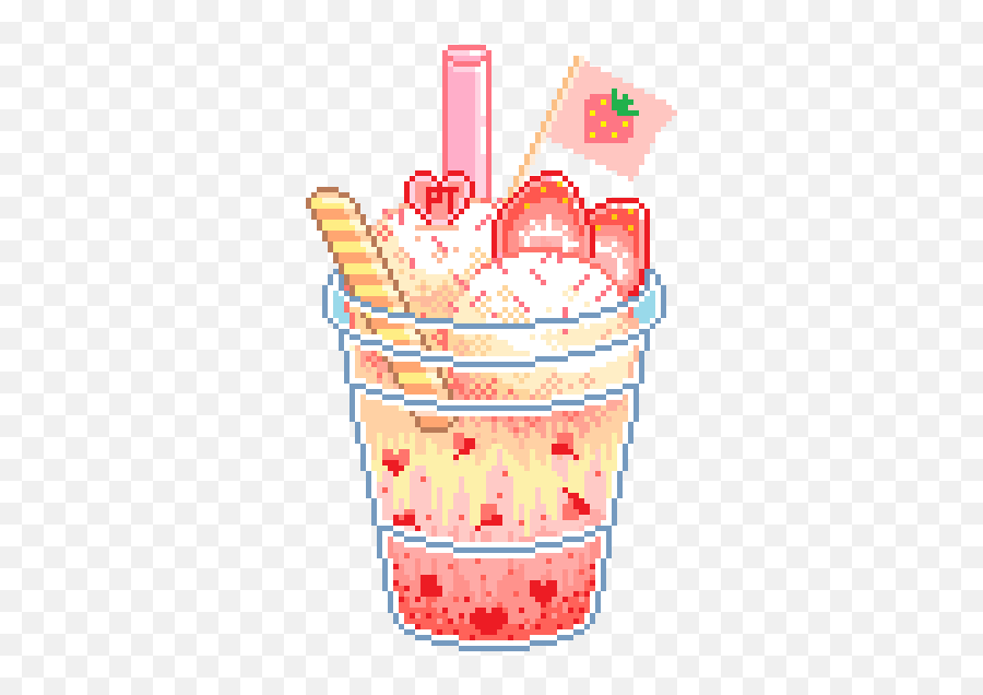 Cutepixelart - Album On Imgur Kawaii Pixel Food Transparent Emoji,Android Alligator Emoji