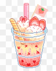 Cutepixelart - Album On Imgur Kawaii Pixel Food Transparent Emoji,Android Alligator Emoji