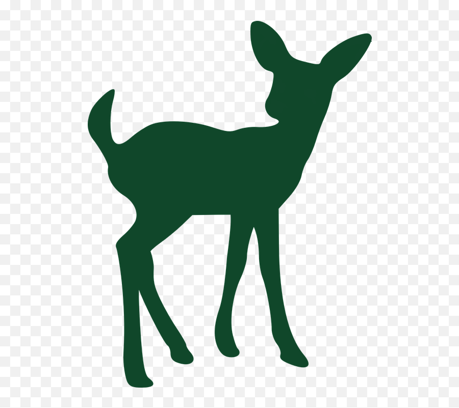 Deer Silhouette - Baby Deer Silhouette Emoji,Real Deer Emoji