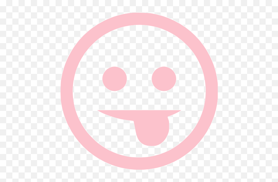 Pink Tongue Icon - Free Pink Emoticon Icons Happy Emoji,Tongue Emoticon On Facebook