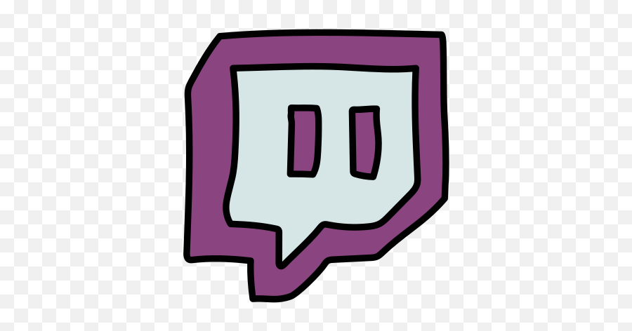 Twitch Icon In Doodle Style - Dot Emoji,Phone Emojis For Twitch Twitch Icon In Doodle Style - Dot Emoji,Phone Emojis For Twitch