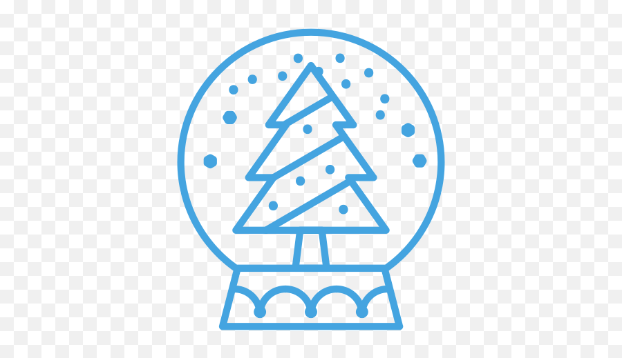 Snowglobe Decor Decoration Tree Snow Christmas Icon - Fir Tree Logo Concept Emoji,Crhistmas Emoticon Text