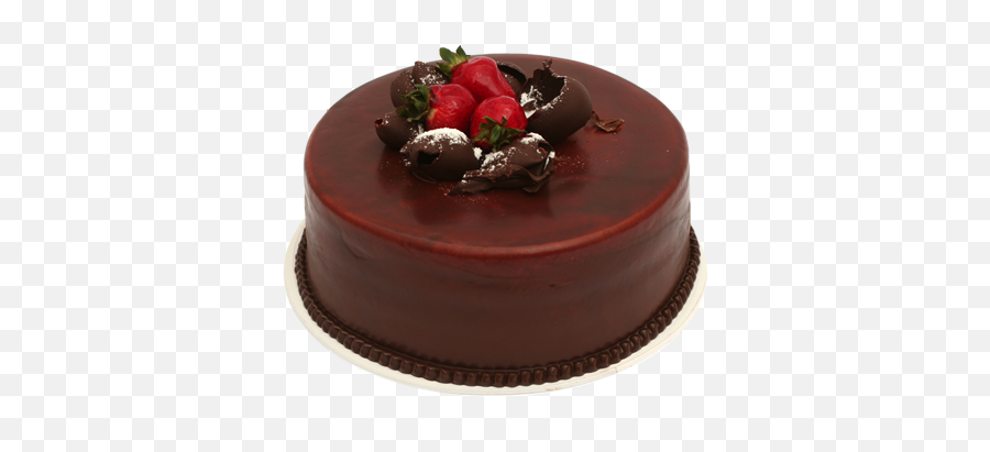 Tortas - Torta De Chocolate Con Frutillas Y Crema Chantilly Emoji,Emojis Con Fondant