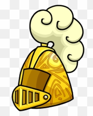 Knight Clipart Hat - Club Penguin Gold Helmet Emoji,Viking Helmet Emoji