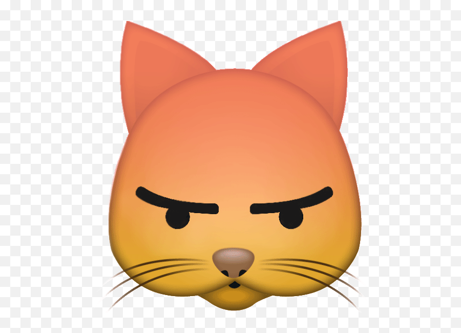 Wrr Emoji Cat Sticker - Happy,Orange Cat Emoji