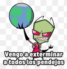 Invasor Zim Vijiti Kwa Whatsapp - Invader Zim Stickers Whatsapp Emoji,Invader Zim Emoji