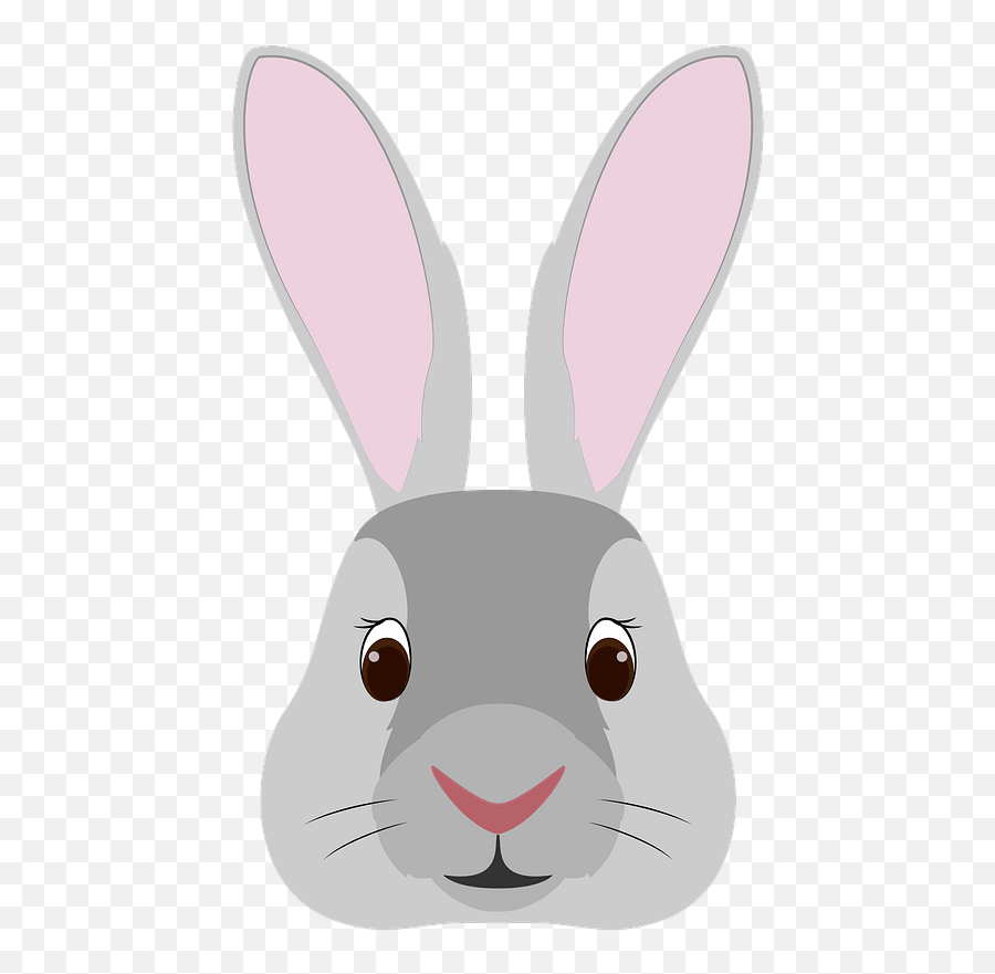 Hare Face Clipart - Domestic Rabbit Emoji,Rabbit Face Emoji