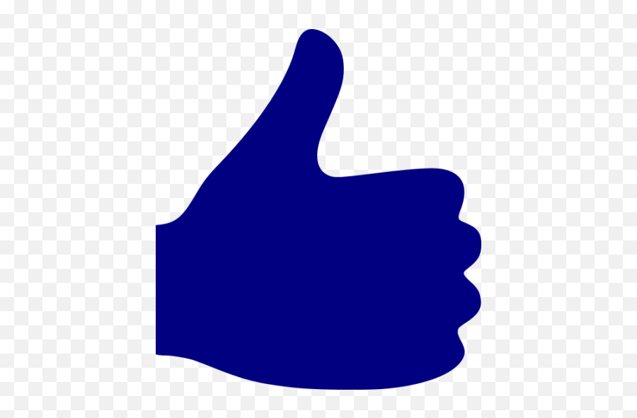 Navy Blue Thumbs Up Icon - Free Navy Blue Hand Icons Emoji,Two Thus Up Free Emoticon