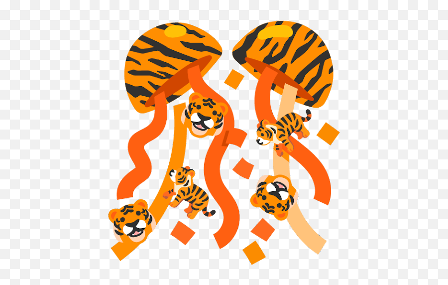 Happy Lunar New Year Get Ready For The Year Of The Tiger Emoji,Chinese New Year Emoji