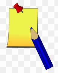 Post It Paper Pen Clip Art 114426 Free Svg Download 4 Vector Emoji,Pencil And Paper Emoji